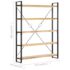 vidaXL 5-Tier Bookcase 140x30x180 cm Solid Mango Wood - Image 7