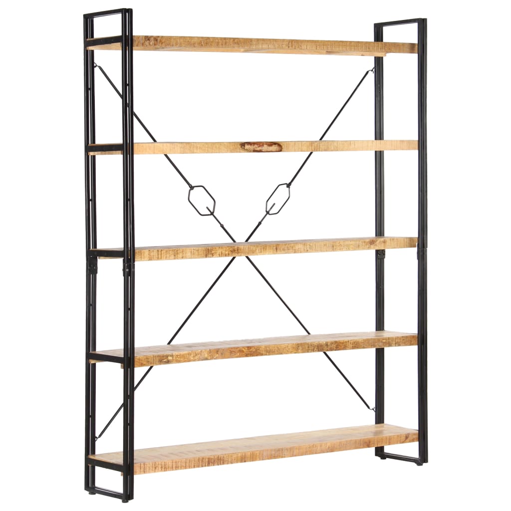 8719883826813_g_en_hd_6 vidaXL 5-Tier Bookcase 140x30x180 cm Solid Mango Wood - Image 8