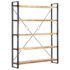 vidaXL 5-Tier Bookcase 140x30x180 cm Solid Mango Wood - Image 10