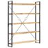 vidaXL 5-Tier Bookcase 140x30x180 cm Solid Mango Wood - Image 11