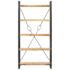 vidaXL 5-Tier Bookcase 90x30x180 cm Solid Mango Wood - Image 2
