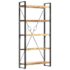 vidaXL 5-Tier Bookcase 90x30x180 cm Solid Mango Wood - Image 10