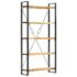 vidaXL 5-Tier Bookcase 90x30x180 cm Solid Mango Wood - Image 11