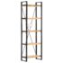 vidaXL 5-Tier Bookcase 60x30x180 cm Solid Mango Wood - Image 8