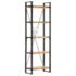 vidaXL 5-Tier Bookcase 60x30x180 cm Solid Mango Wood - Image 9