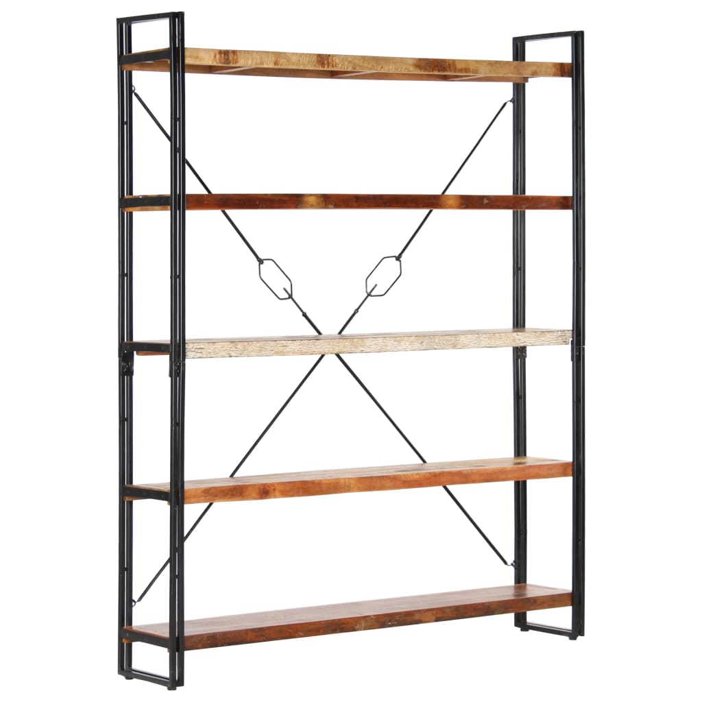 8719883826844_g_en_hd_7 vidaXL 5-Tier Bookcase 140x30x180 cm Solid Reclaimed Wood - Image 9