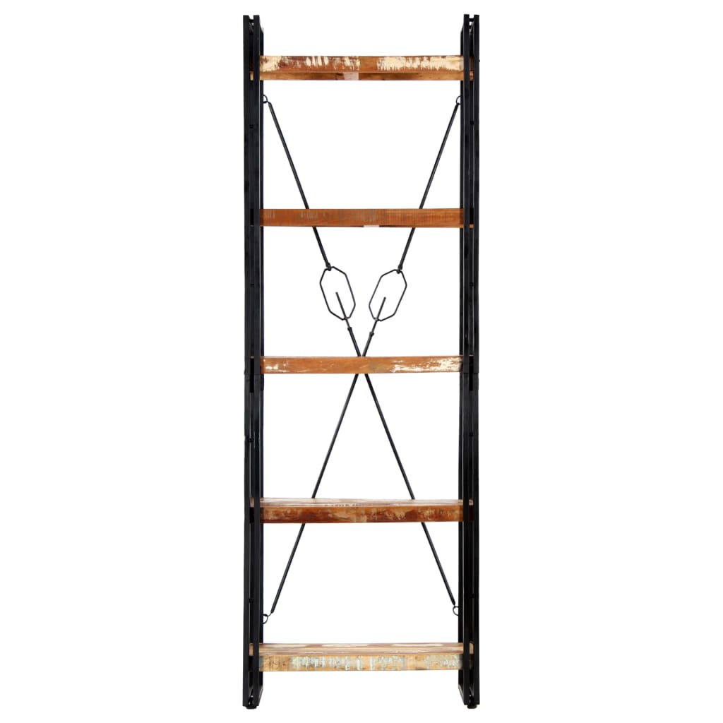 8719883826868_g_en_hd_1 vidaXL 5-Tier Bookcase 60x30x180 cm Solid Reclaimed Wood - Image 2