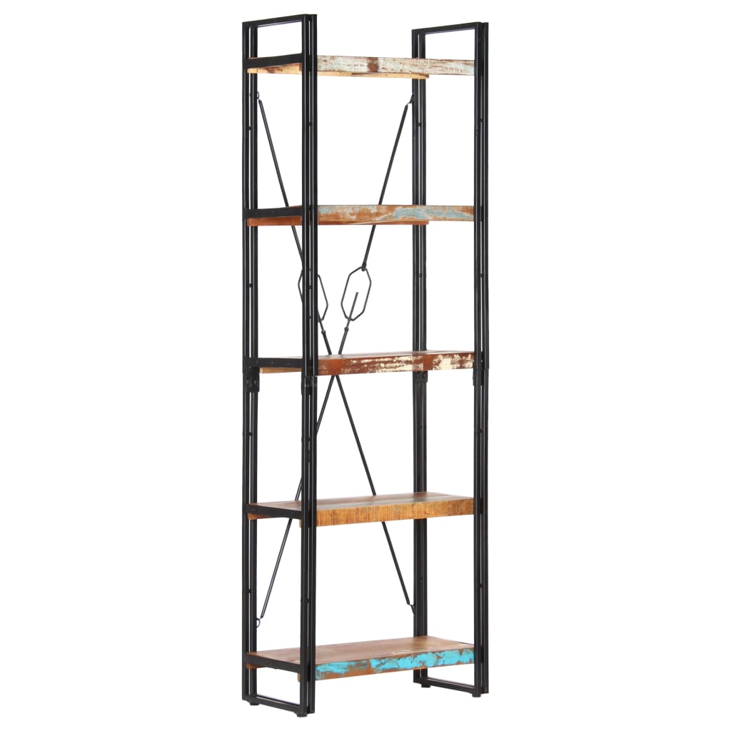 8719883826868_g_en_hd_6 vidaXL 5-Tier Bookcase 60x30x180 cm Solid Reclaimed Wood - Image 8