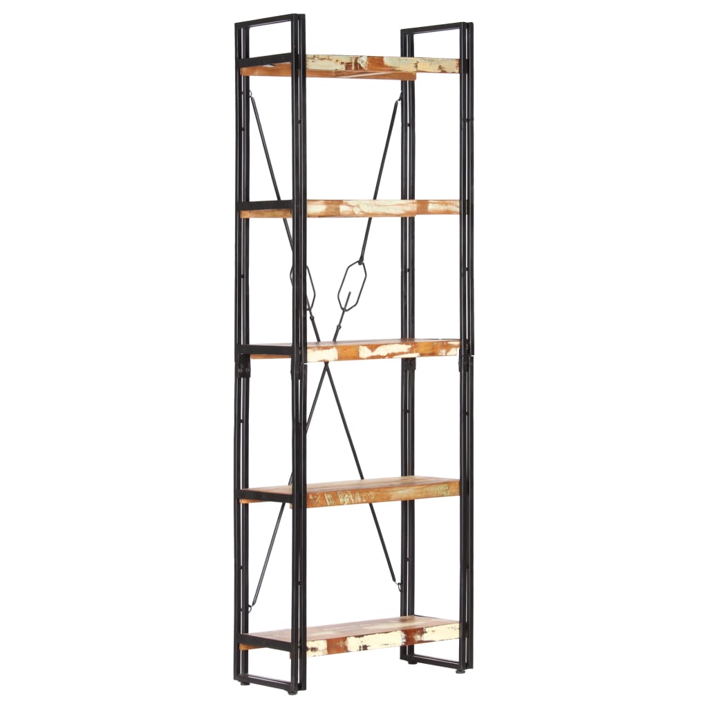 8719883826868_g_en_hd_7 vidaXL 5-Tier Bookcase 60x30x180 cm Solid Reclaimed Wood - Image 9