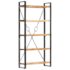 vidaXL 5-Tier Bookcase 90x30x180 cm Solid Acacia Wood