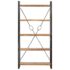 vidaXL 5-Tier Bookcase 90x30x180 cm Solid Acacia Wood - Image 2
