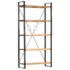 vidaXL 5-Tier Bookcase 90x30x180 cm Solid Acacia Wood - Image 8