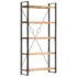 vidaXL 5-Tier Bookcase 90x30x180 cm Solid Acacia Wood - Image 9
