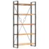 vidaXL 5-Tier Bookcase 90x30x180 cm Solid Acacia Wood - Image 10