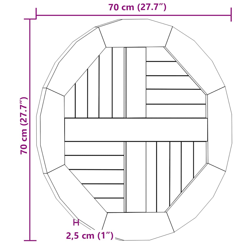 8719883827537_g_en_hd_6 vidaXL Table Top Solid Teak Wood Round 2.5 cm 70 cm - Image 8