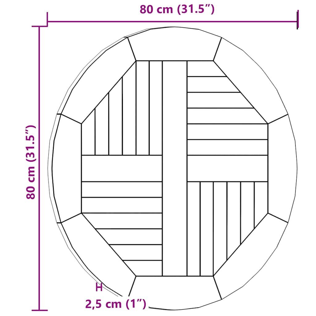 8719883827544_g_en_hd_6 vidaXL Table Top Solid Teak Wood Round 2.5 cm 80 cm - Image 8