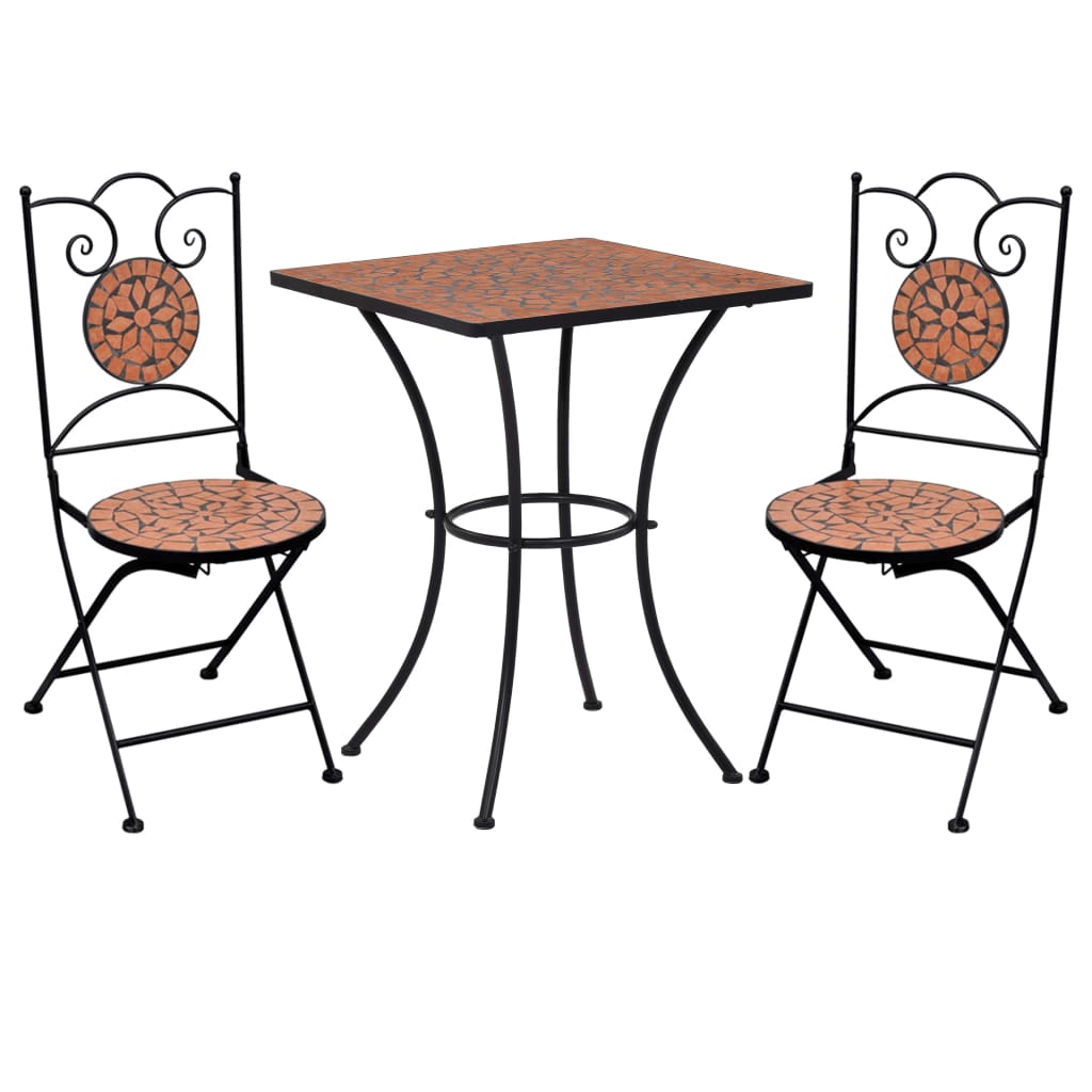 8719883828565_a_en_hd_1 vidaXL 3 Piece Mosaic Bistro Set Ceramic Tile Terracotta - Image 1