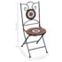 vidaXL 3 Piece Mosaic Bistro Set Ceramic Tile Terracotta and White - Image 12