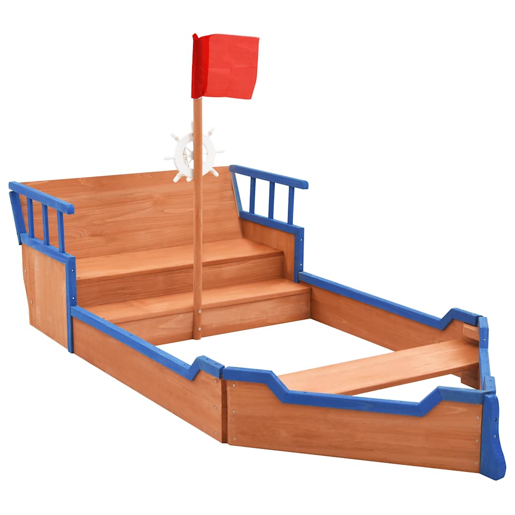 8719883829111_g_en_hd_1 vidaXL Sandbox Pirate Ship Firwood 190x94.5x101 cm - Image 2