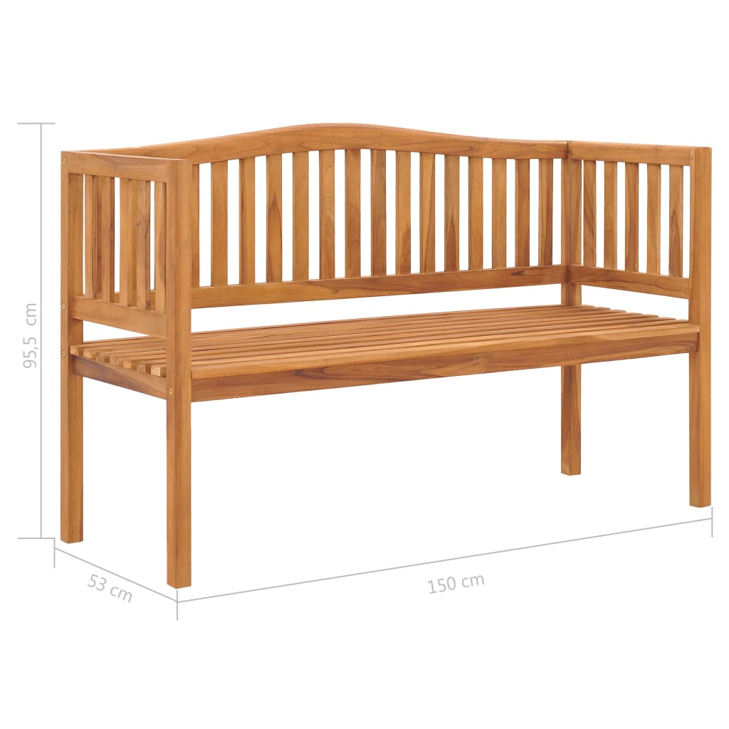 8719883829753_g_en_hd_4 vidaXL Garden Bench 150 cm Solid Teak Wood - Image 5