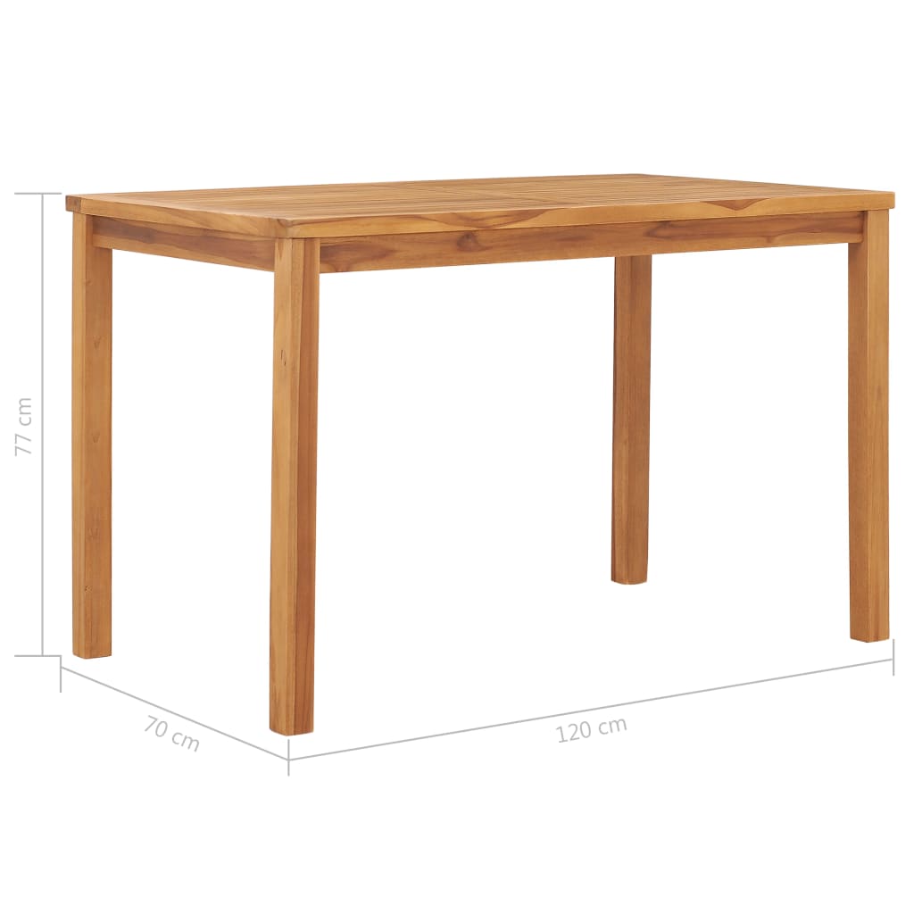 8719883829760_g_en_hd_5 vidaXL Garden Dining Table 120x70x77 cm Solid Teak Wood - Image 6