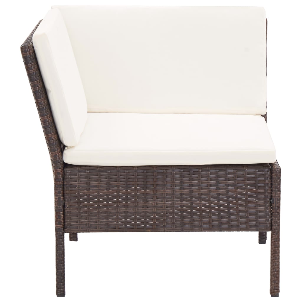 8719883832593_g_en_hd_4 3 Piece Garden Lounge Set with Cushions Poly Rattan Brown - Image 5