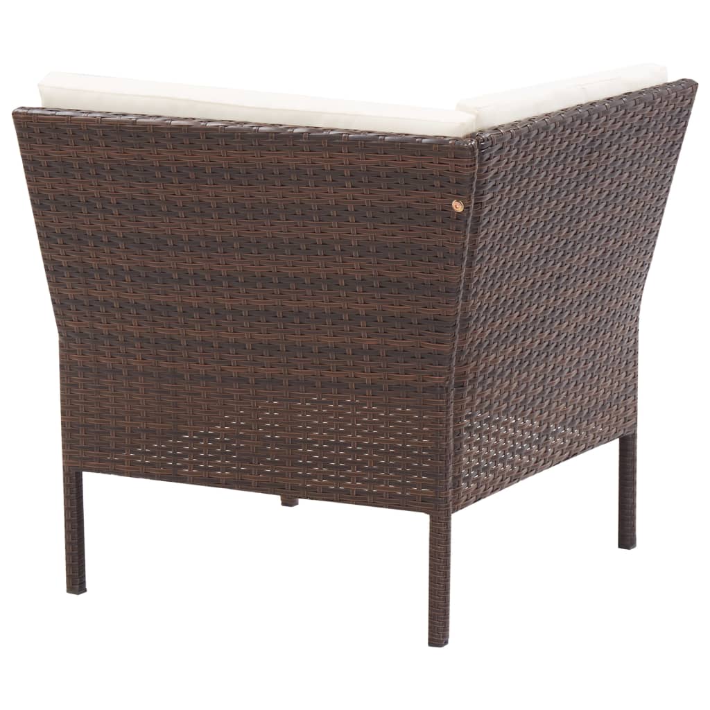 8719883832593_g_en_hd_5 3 Piece Garden Lounge Set with Cushions Poly Rattan Brown - Image 6
