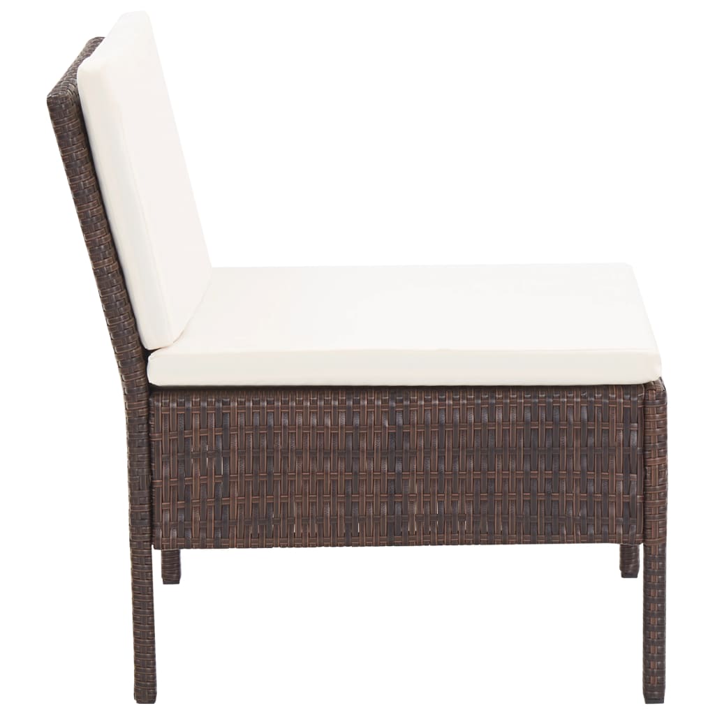 8719883832593_g_en_hd_8 3 Piece Garden Lounge Set with Cushions Poly Rattan Brown - Image 9