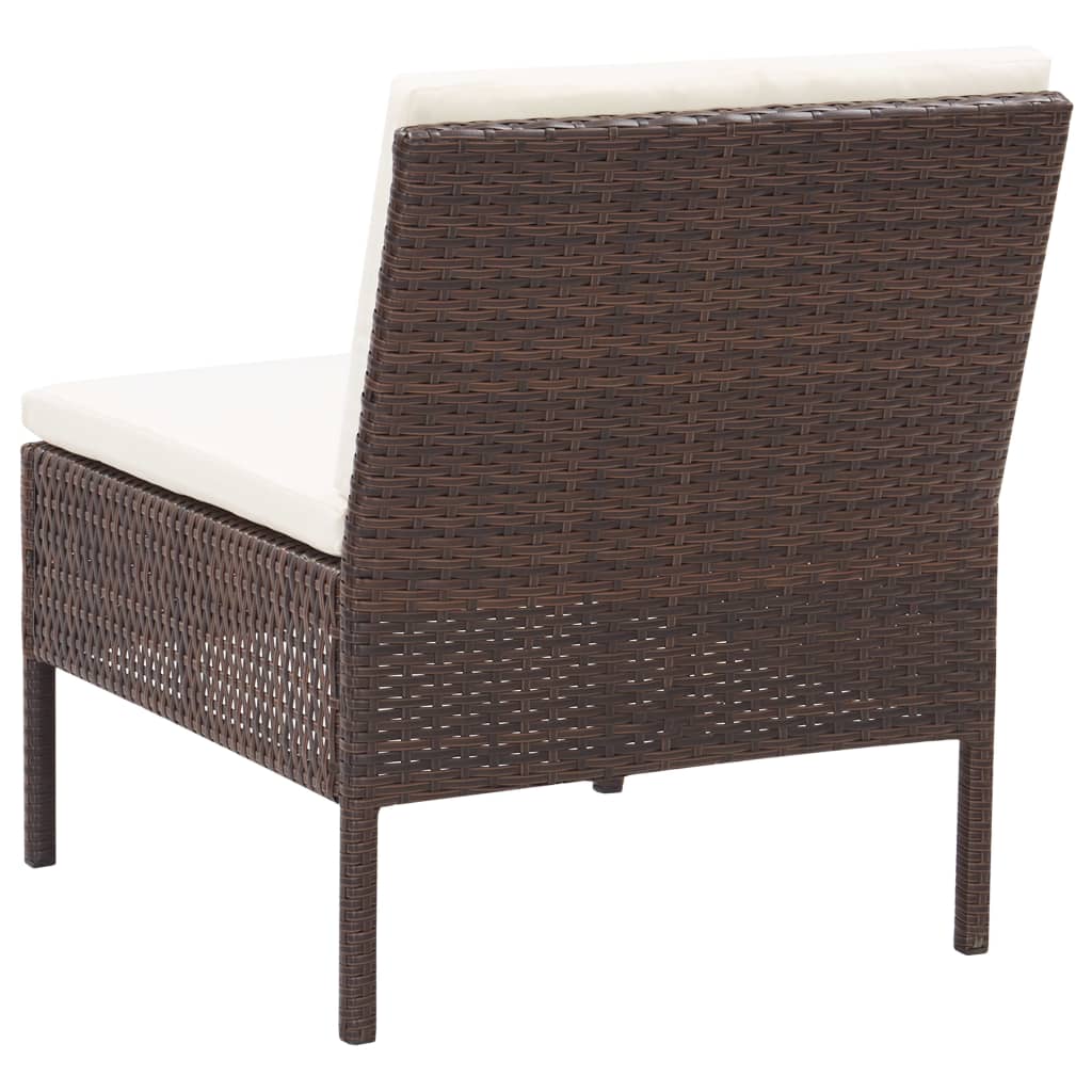 8719883832593_g_en_hd_9 3 Piece Garden Lounge Set with Cushions Poly Rattan Brown - Image 10