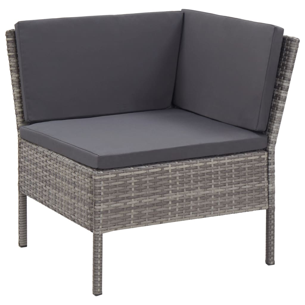 8719883832623_g_en_hd_4 3 Piece Garden Lounge Set with Cushions Poly Rattan Grey - Image 5