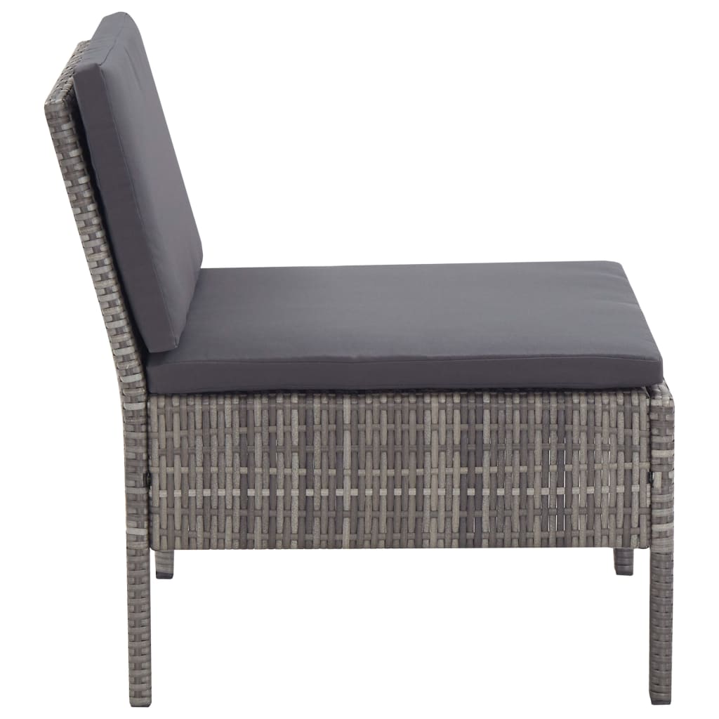 8719883832623_g_en_hd_7 3 Piece Garden Lounge Set with Cushions Poly Rattan Grey - Image 8