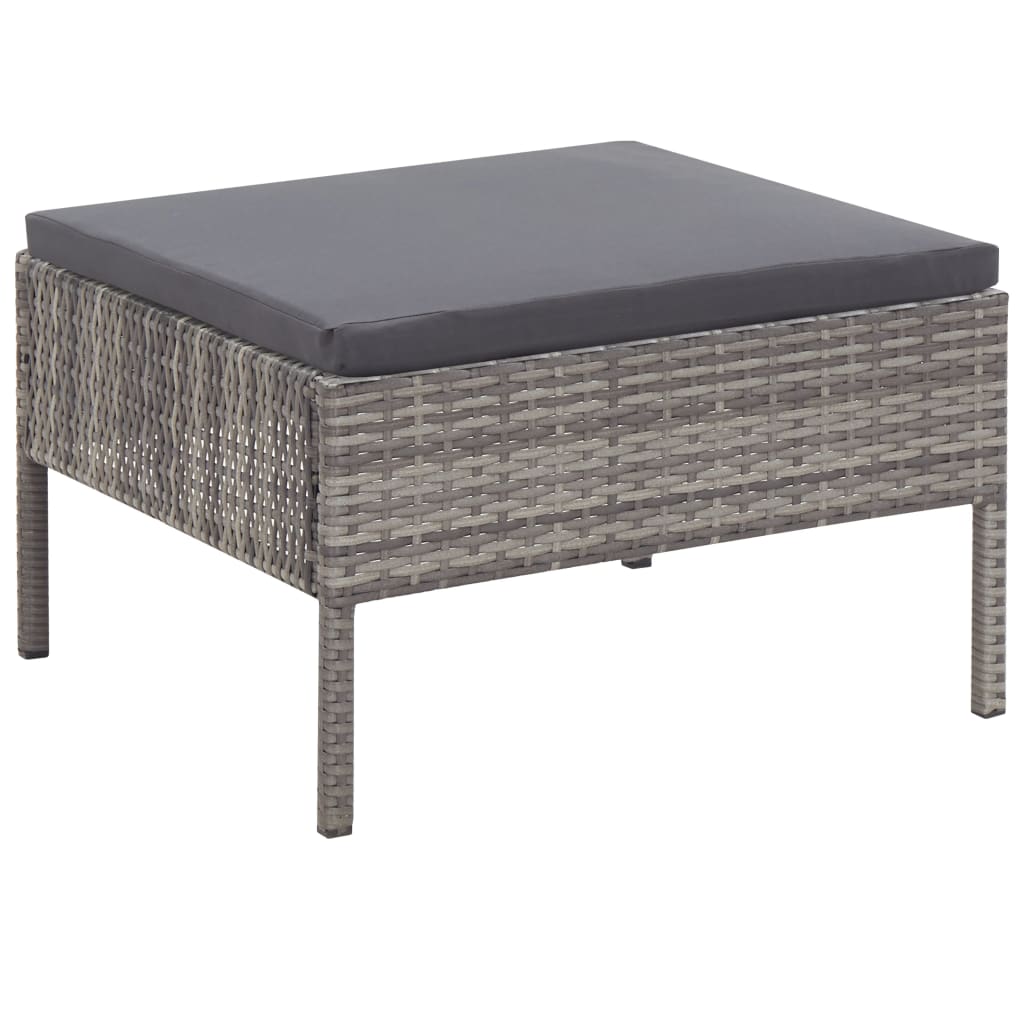 8719883832623_g_en_hd_9 3 Piece Garden Lounge Set with Cushions Poly Rattan Grey - Image 10