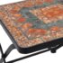 vidaXL 3 Piece Mosaic Bistro Set Ceramic Tile Orange/Grey - Image 11