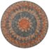 vidaXL 3 Piece Mosaic Bistro Set Ceramic Tile Orange/Grey - Image 4