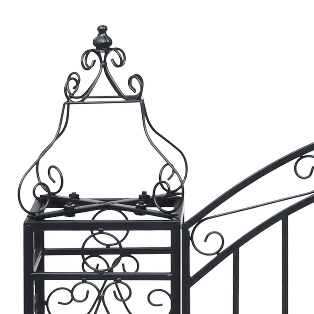8719883835044_g_en_hd_3 vidaXL Ornamental Garden Gate Wrought Iron 122x20.5x100 cm - Image 4