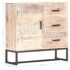 vidaXL Sideboard White 73x30x75 cm Solid Acacia Wood - Image 8