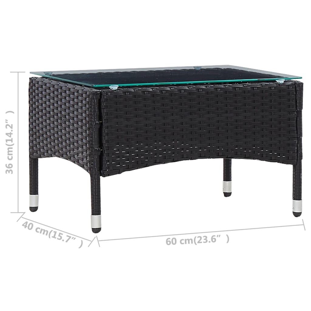8719883836072_g_en_hd_4 vidaXL Coffee Table Black 60x40x36 cm Poly Rattan - Image 5