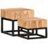 vidaXL Side Tables 2 pcs Solid Acacia Wood - Image 8