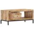 vidaXL Coffee Table 88x50x42 cm Solid Mango Wood - Image 4