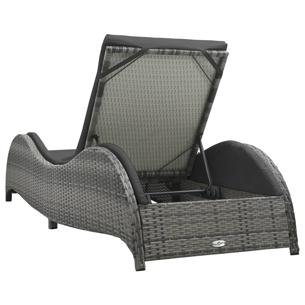 8719883854588_g_en_hd_3 vidaXL Sun Lounger with Cushion Poly Rattan Anthracite - Image 4