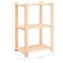 vidaXL 3-Tier Storage Racks 5 pcs 60x38x90 cm Solid Wood Pine 150 kg - Image 8