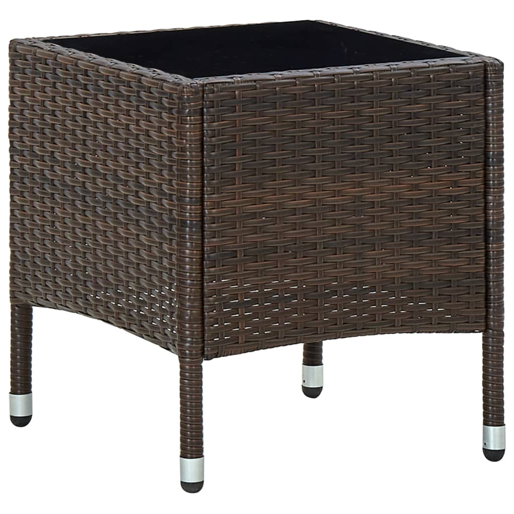 8719883855844_a_en_hd_1 vidaXL Garden Table Brown 40x40x45 cm Poly Rattan - Image 1