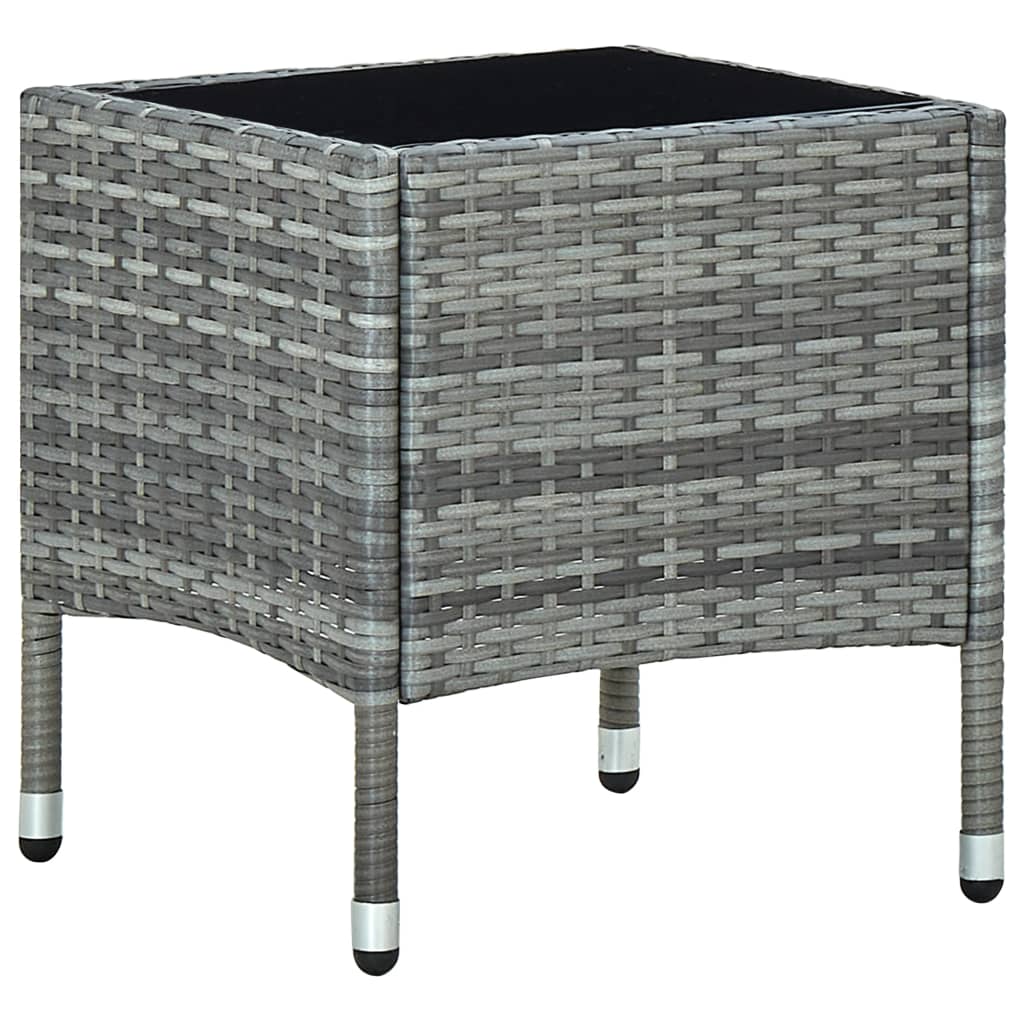 8719883855868_a_en_hd_1 vidaXL Garden Table Grey 40x40x45 cm Poly Rattan - Image 1