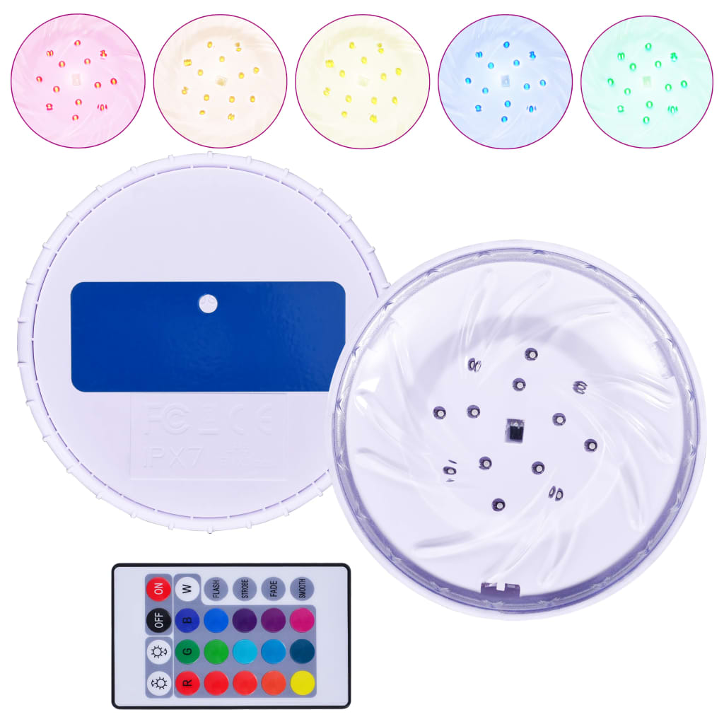 8719883856643_a_en_hd_1 vidaXL Submersible Floating Pool LED Lamp Remote Control Multi-colour - Image 2