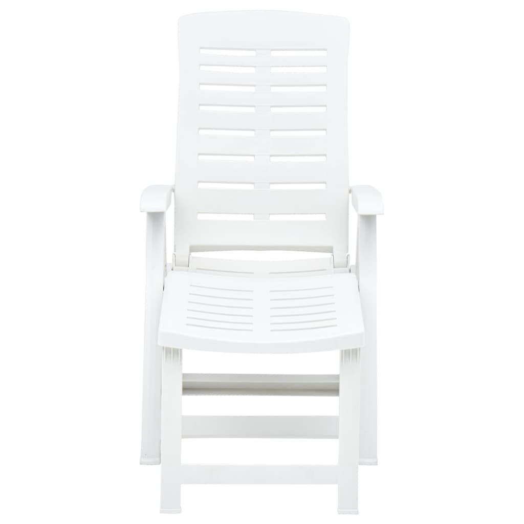 8719883859415_g_en_hd_1 vidaXL Folding Sun Lounger Plastic White - Image 2