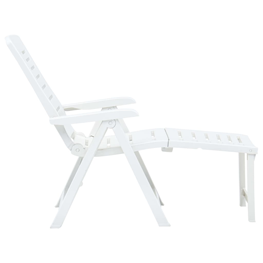 8719883859415_g_en_hd_2 vidaXL Folding Sun Lounger Plastic White - Image 3