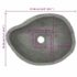 vidaXL Basin River Stone Oval (36-46)x(29-36) cm - Image 7