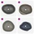 vidaXL Basin River Stone Oval (45-53)x(34-41) cm - Image 5