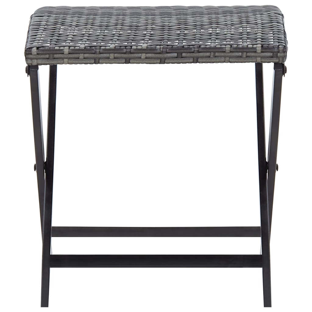 8719883860374_g_en_hd_1 vidaXL Folding Stool Poly Rattan Grey - Image 2