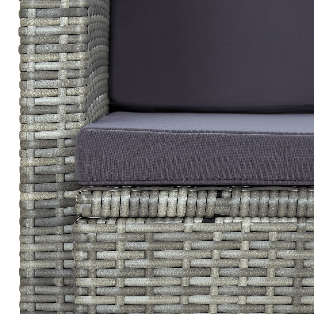 8719883860473_g_en_hd_5 vidaXL 2 Seater Garden Sofa with Cushions Grey Poly Rattan - Image 6